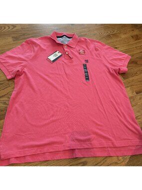 CHAPS MENS XXL PINK POLO SHORT SLEEVE SHIRT NEW